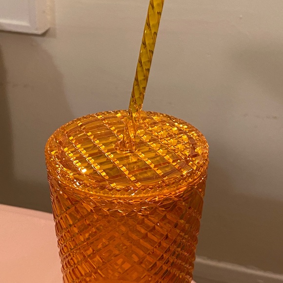 NWT Starbucks Orange Gem Studded Tumbler - Picture 2 of 4